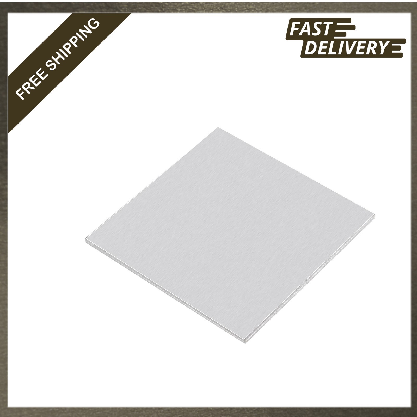 1060 Aluminum Sheet, 100mm x 100mm Rectangle Plate 5mm Thick Flat Metal Stock