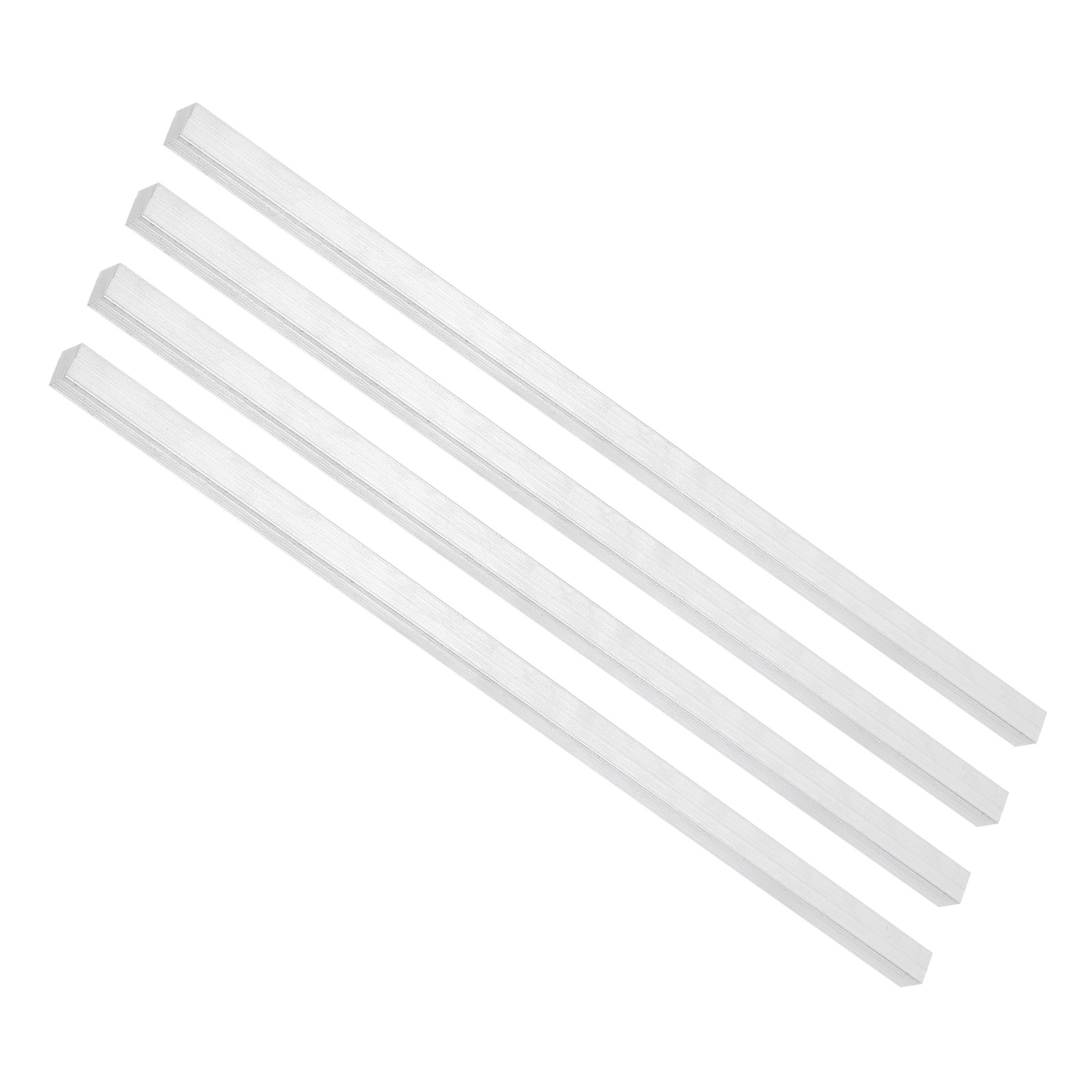 4 Set Square Aluminum Flat Bar 1/4″ Thickness 1/4″ Width 12″ Length Square Stock