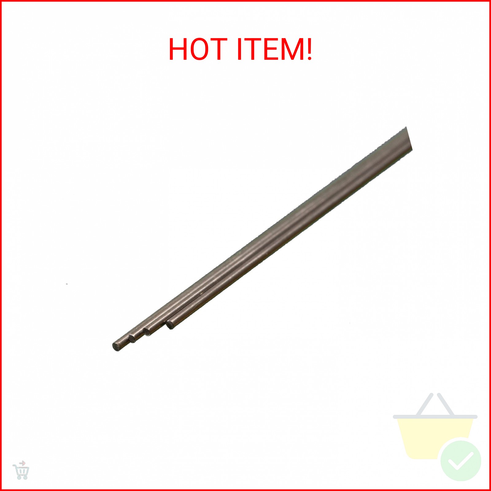 K&S Precision Metals Music Wire 5501 – 0.032″ OD x 12″ Long – High Tensile Stren