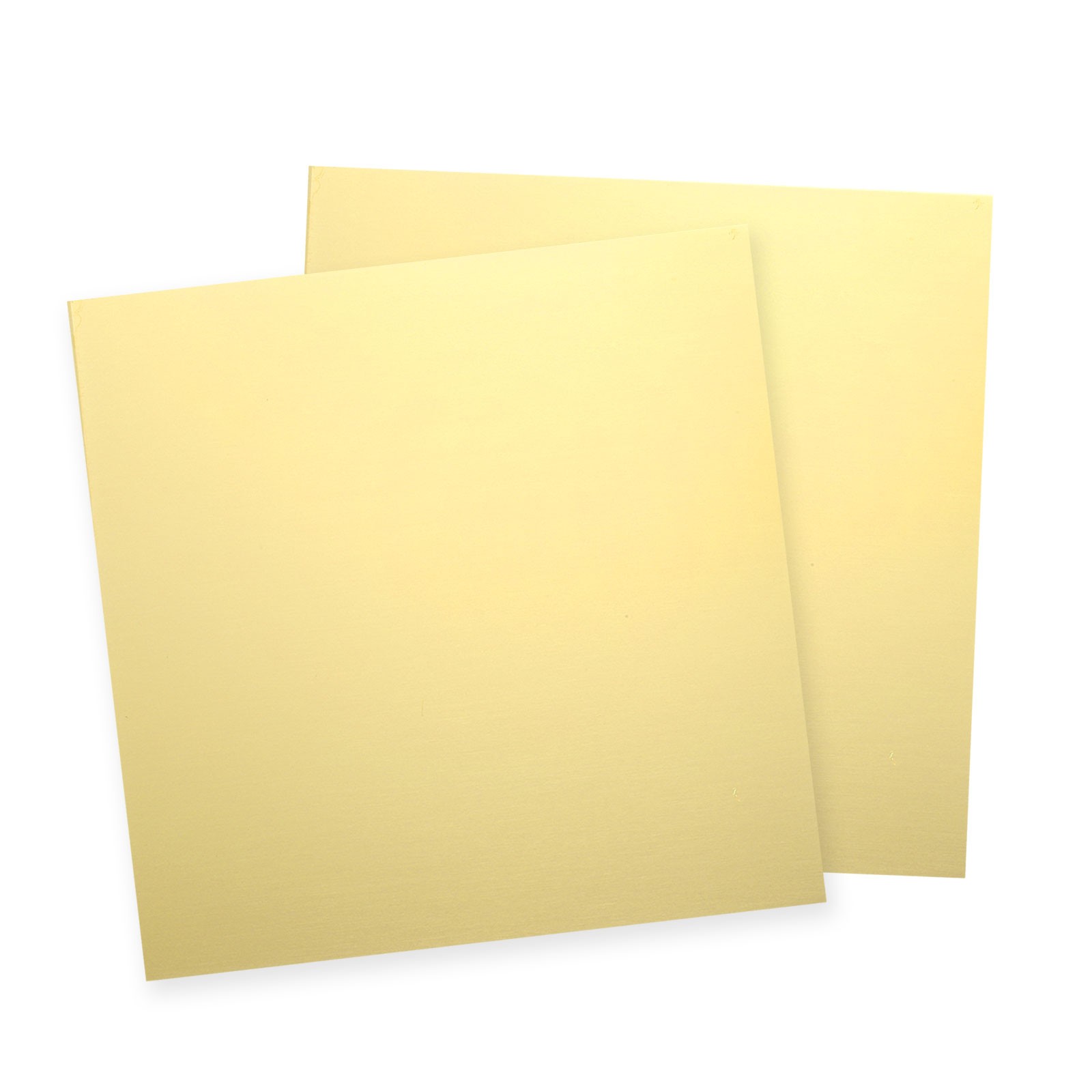 2Pcs Pure Brass Sheet, 4″ x 4″, 24 Gauge (0.5mm) Thickness with Glove(Gold)