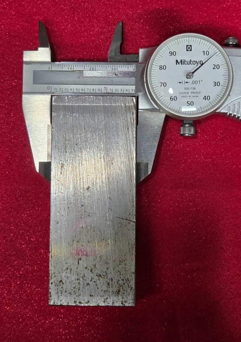 D2 Tool Steel Block Billet 3.705″ L x 1.515″ W x 0.65″ Thick – 16.4 Oz.