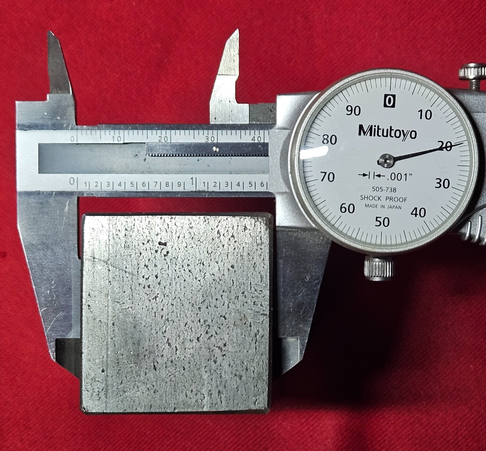 Cold Rolled Steel Block 3.495″ L, 1.695″ W, 1.620″ Thick, 2 Lb. 11.8 oz