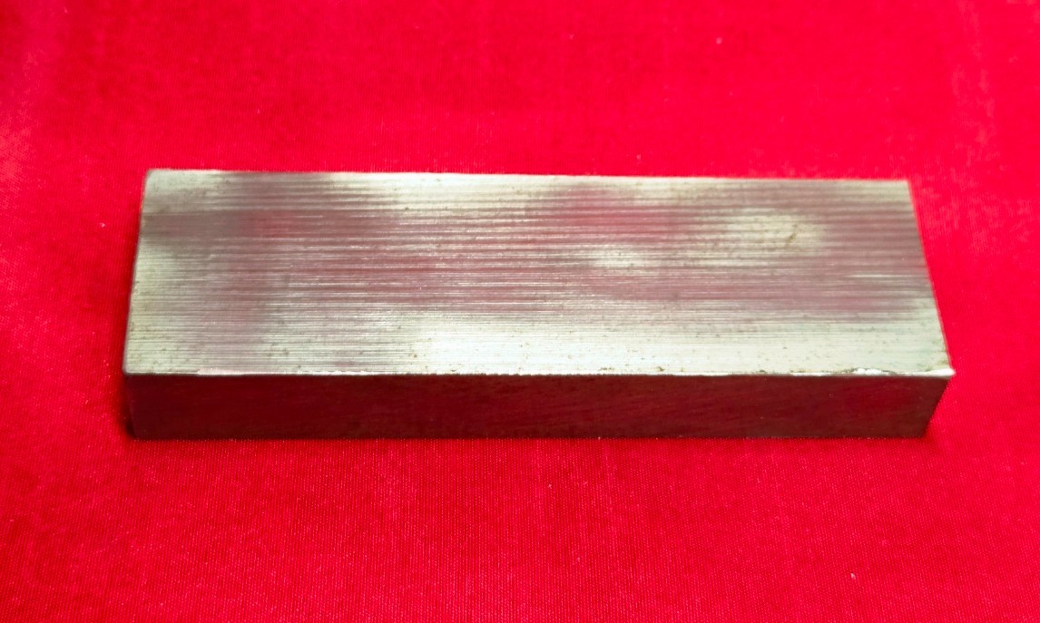 D2 Tool Steel Block Billet 4.08″ L x 1.285″ W x 0.57″ Thick, 13.4 Oz.