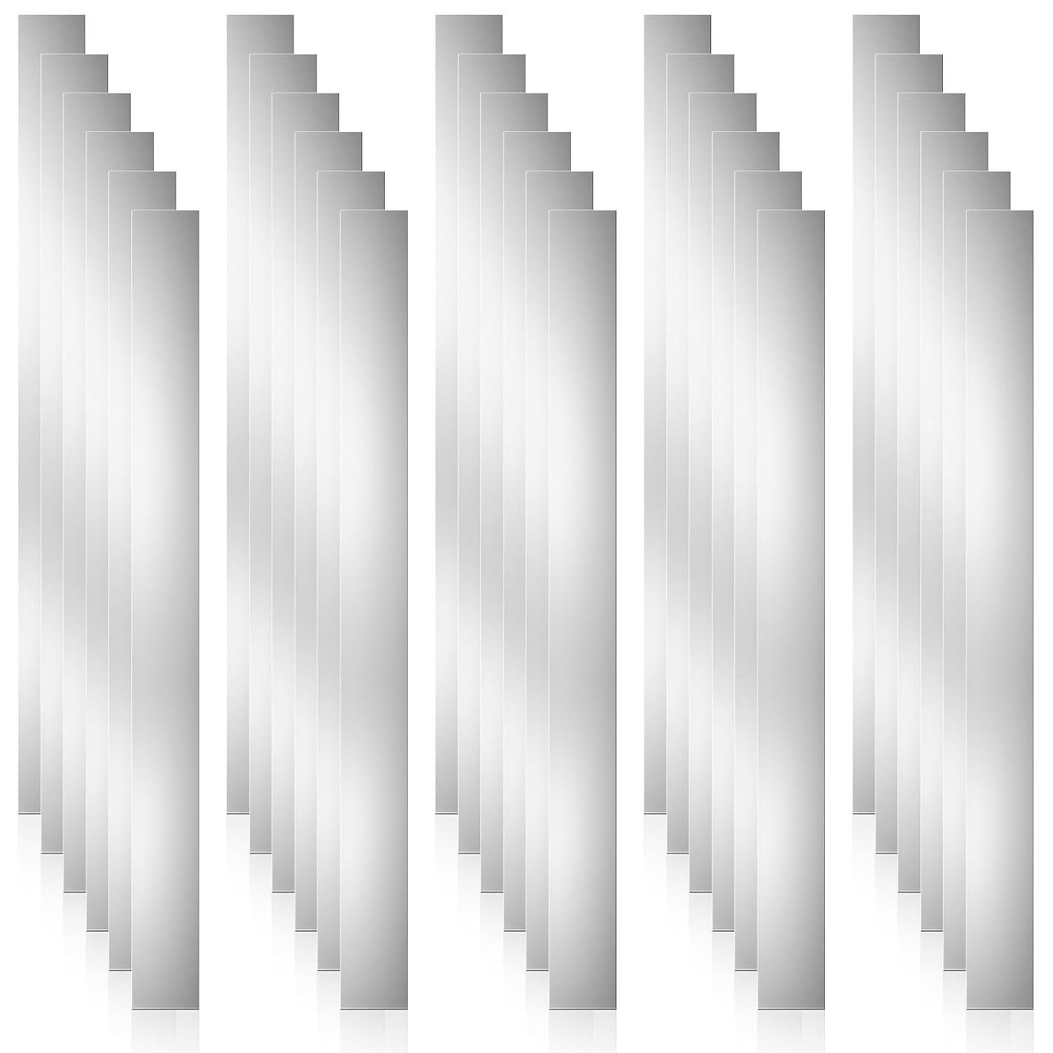 30 Pcs Shim Stock Assortment, 304 Stainless Steel 1″ Width X 12″ Length Metal
