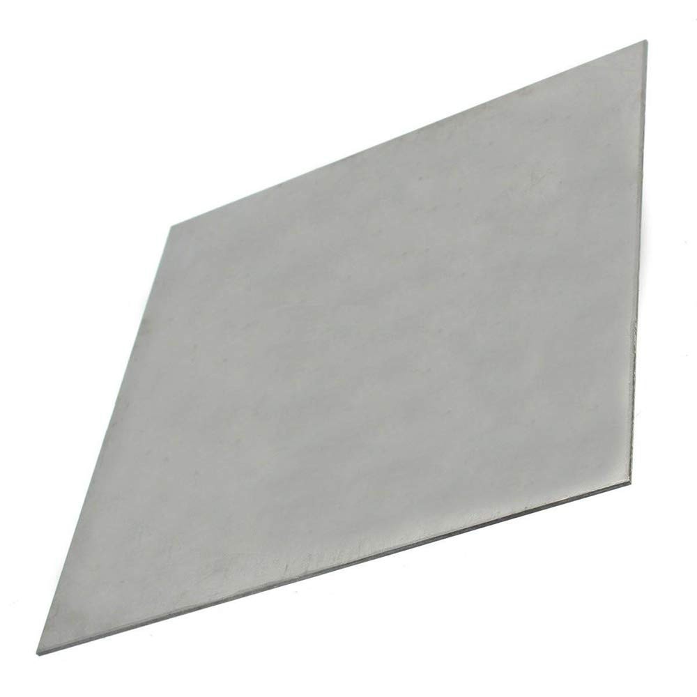 LTKJ 1mm Thick Grade 5 Titanium Alloy Metal Sheet Plate Silver 100 x 100 mm f…