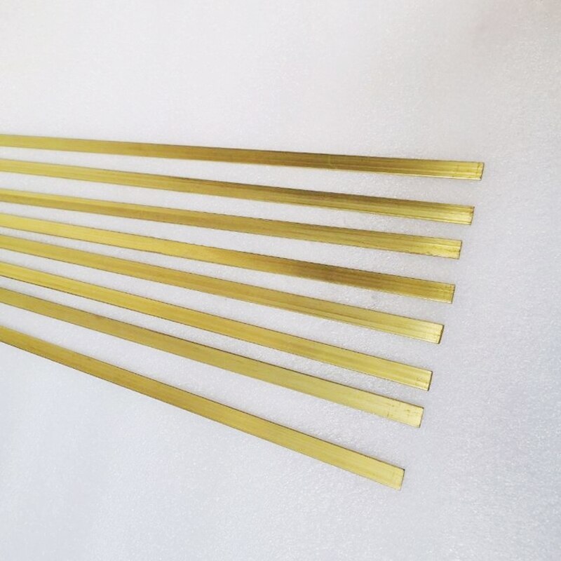 1Pc L-500mm H59 Brass Flat Bar Plate Strip Thick2mm 3mm 4mm Solid Metal Material