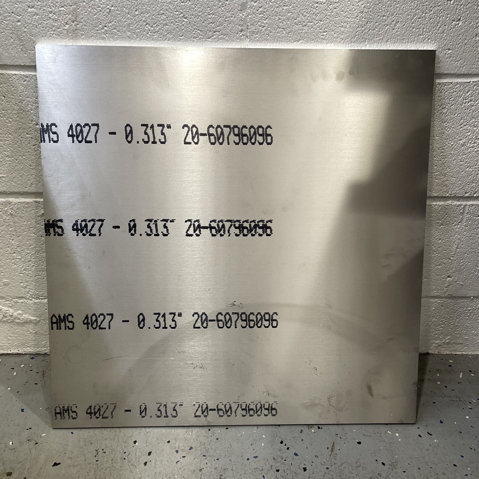 Aluminum Sheet Plate. 24″ x 24″ 1 PC .313 (5/16) inch thickness “- 6061