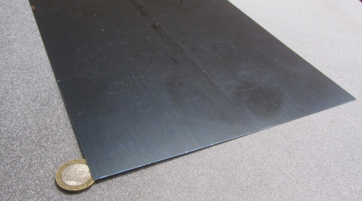 1095 Hard Blue Tempered Spring Steel Shim .030″ Thick x 8.00″ Wide x 24″ Long