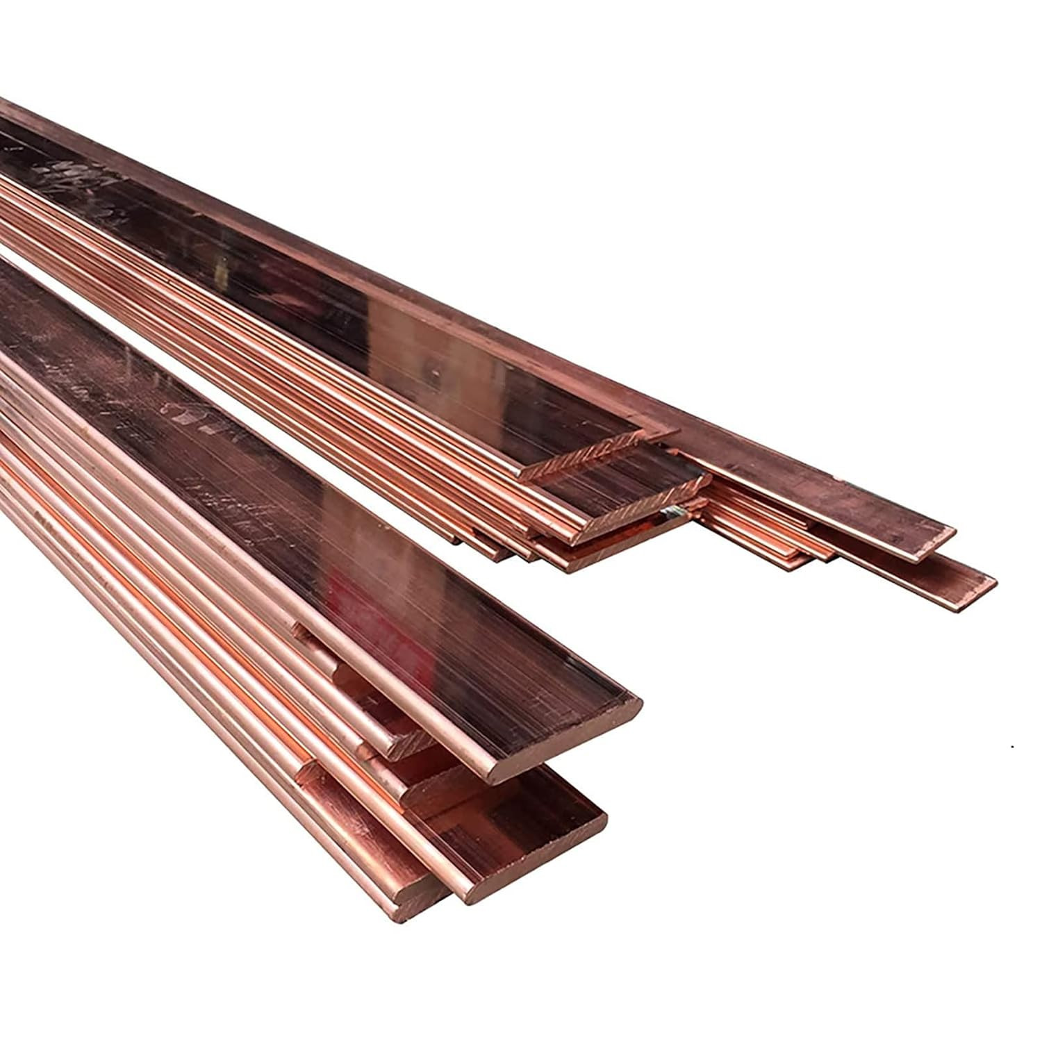Copper Bus Bar 3mm x 15mm x 11.81 inch / 300mm, 1Pcs C110 Pure Cu Copper Flat Bu
