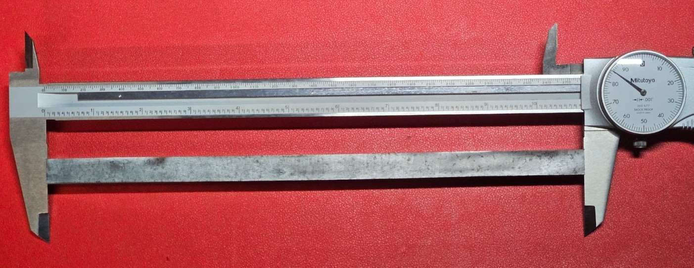 S7 Tool Steel Bar Block 10.885″ L, 0.556″ W, 0.515″ Thick, 13.8 oz