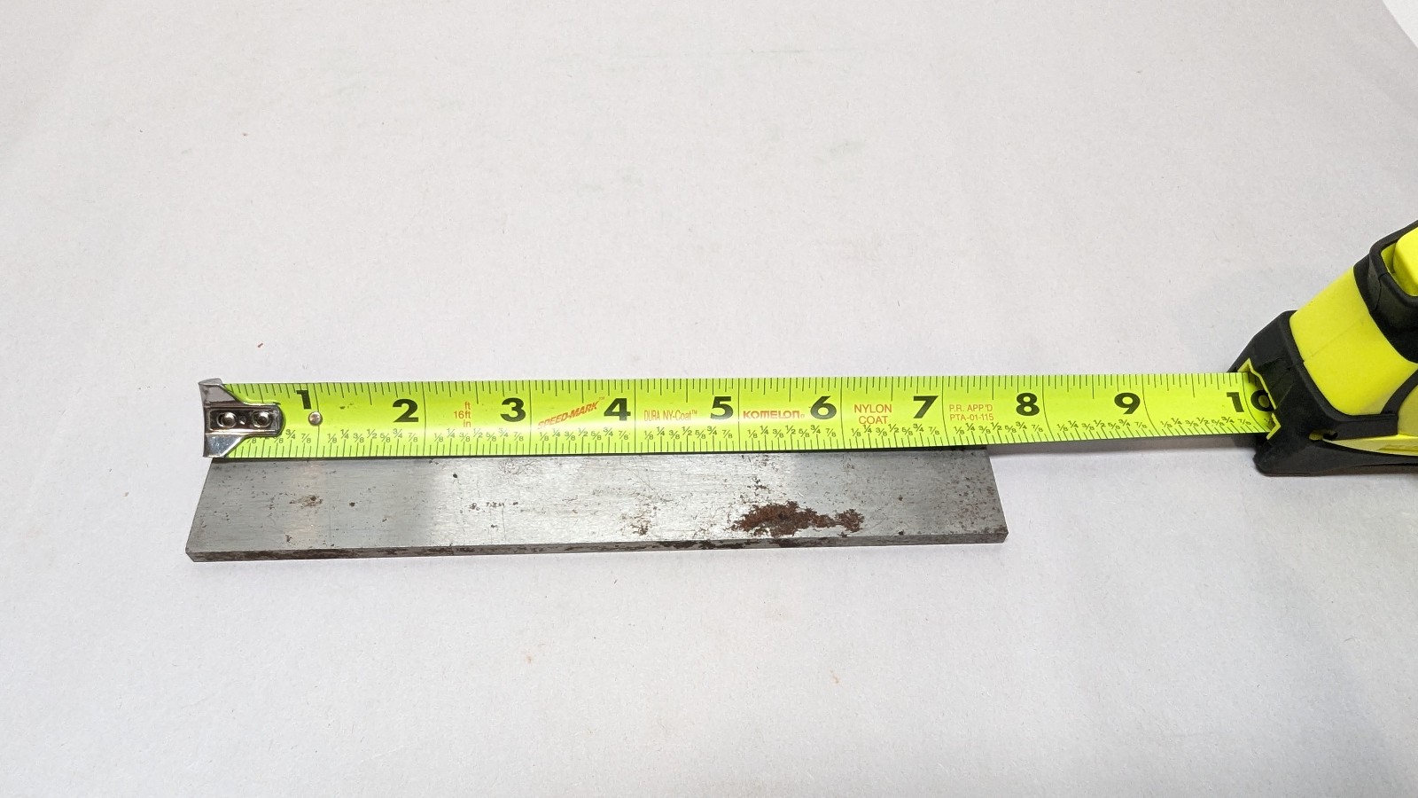 Starrett No 496 O1 Oil Hardening Ground Tool Steel 3/16 x 1-1/2 x 7-5/16