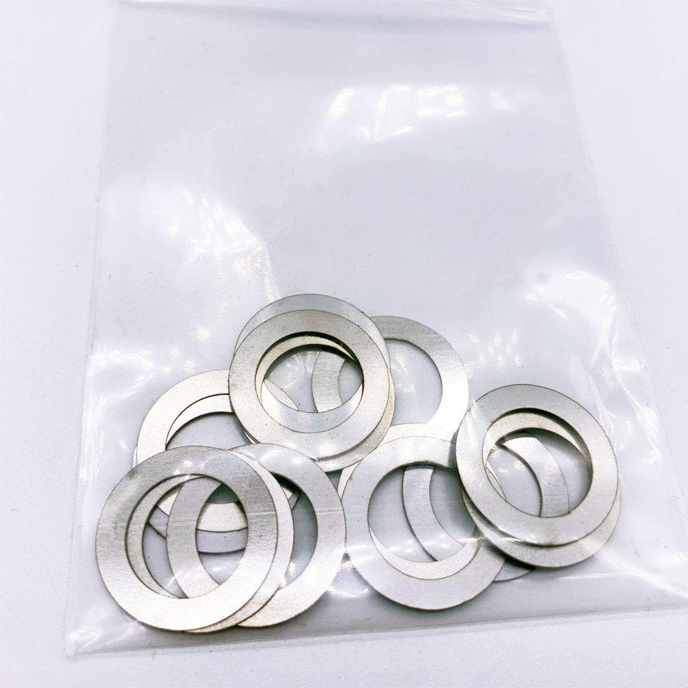 Barrel Shim Kit 1/2×28 Muzzle Brake Alignment, 16 Pieces Washer Spacer Set