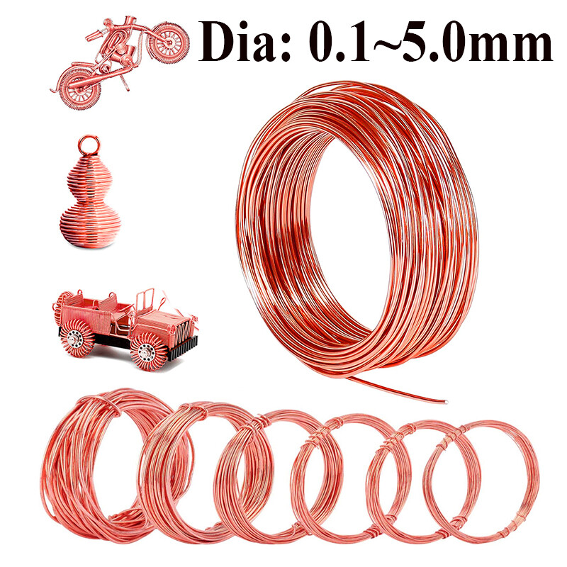 Pure Copper Wire Coppers Coil Conductive Copper Wire, Red Copper Wire