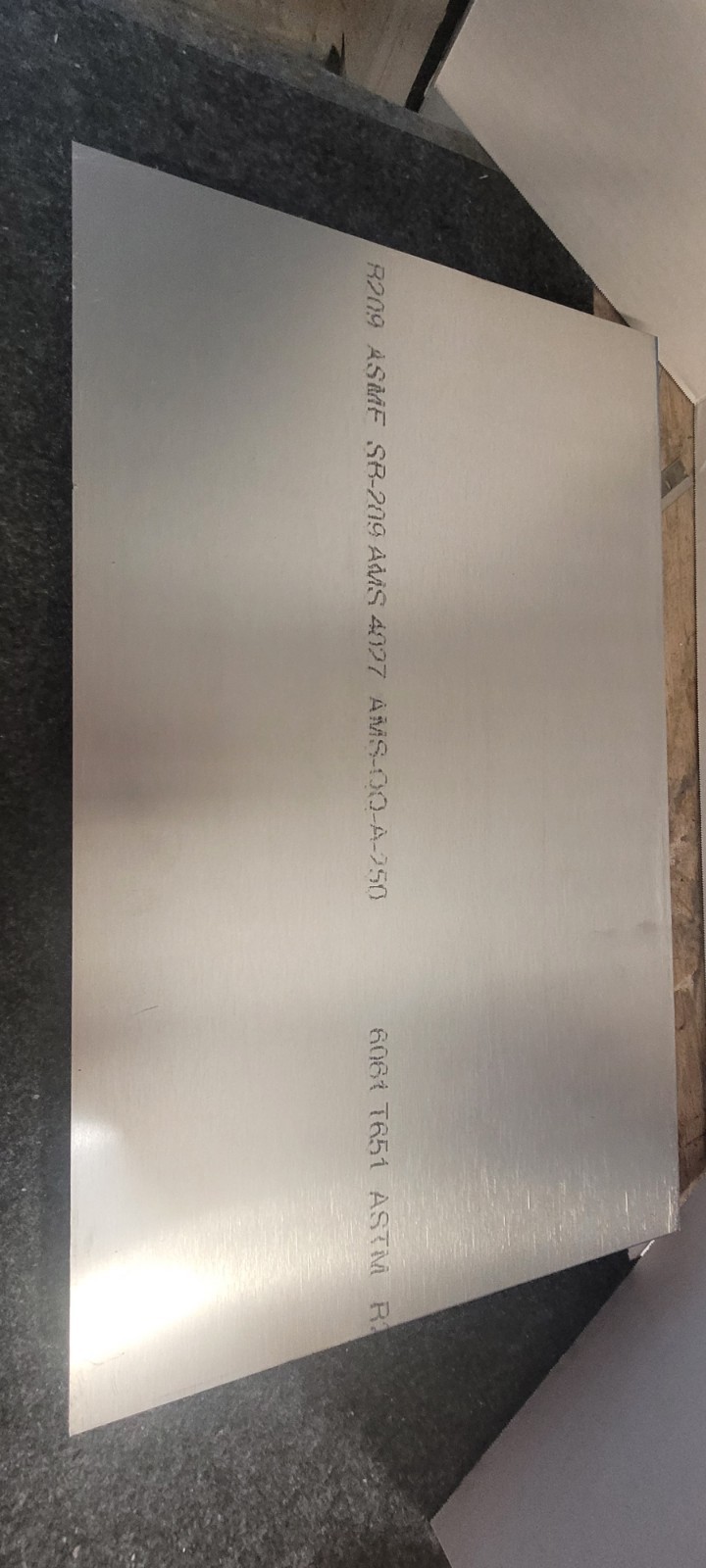 3/8″ (.375) 6061-T651 Commercial Grade Aluminum Plate 11″ X 18 3/16″