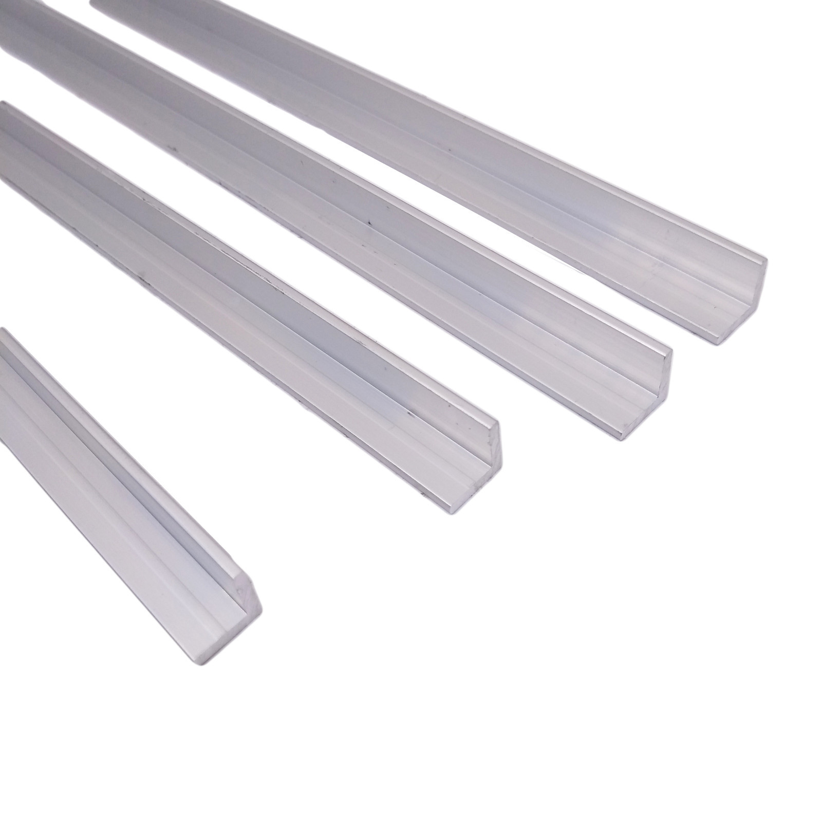 4pcs 10mm x 10mm x 250mm(9.84″) Long 2mm Thick 6063 T5 Aluminum Angle