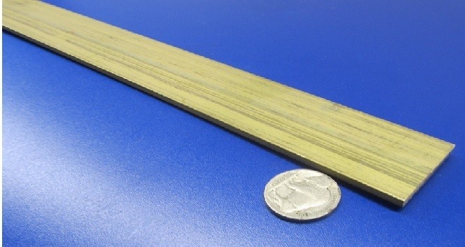 385 Brass Flat Bar 1/8″ Thick x 1 1/4″ Wide x 4 Foot Length