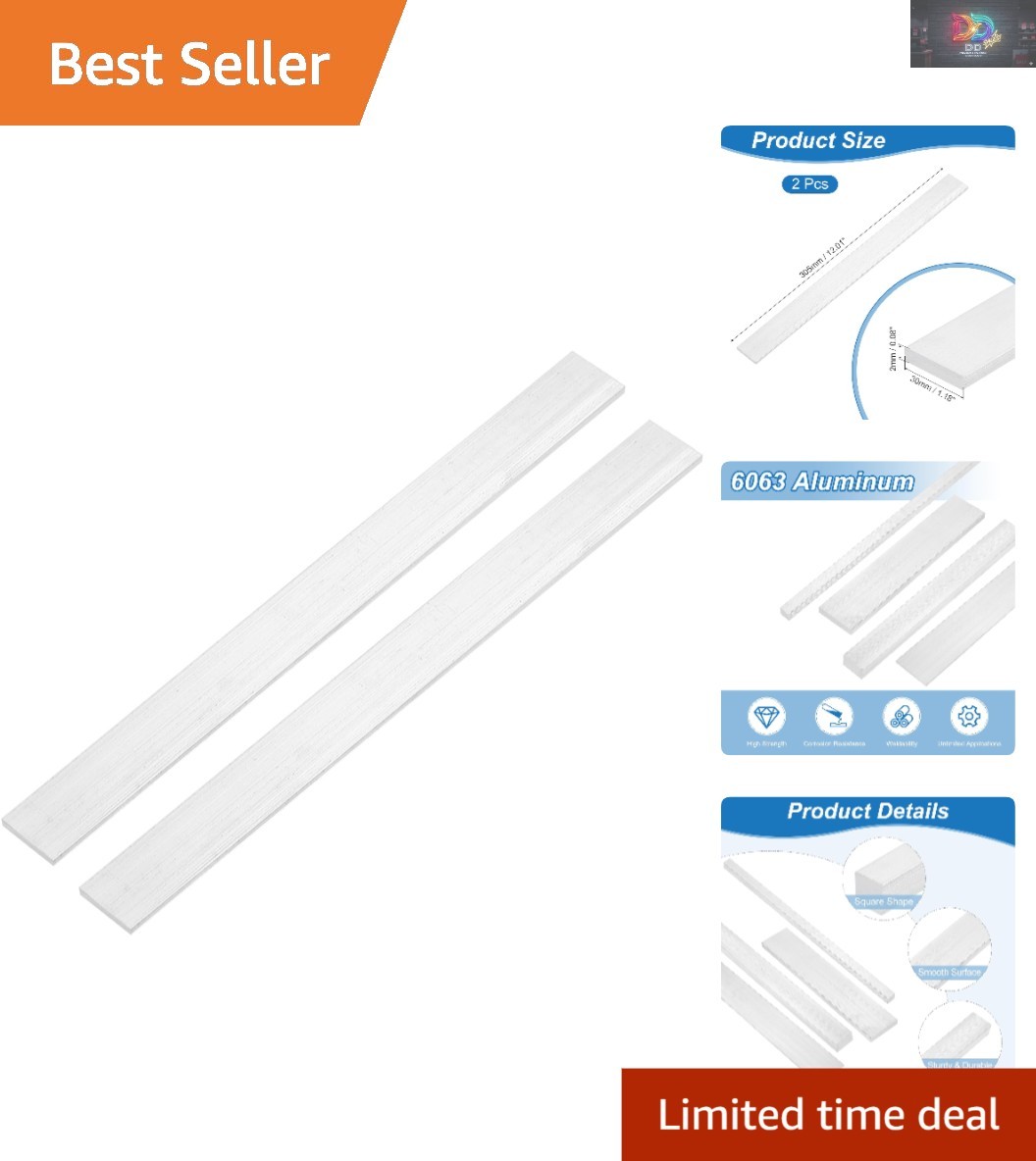 Lightweight Aluminum Flat Plates Set, 12″ L, 3/32″ Thick, Perfect for Builders