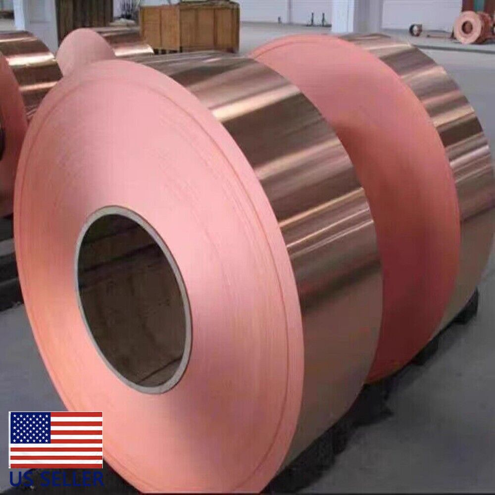 1PC 0.04mm x 10mm x 1000mm 99.9% Pure Copper Cu Metal Sheet Foil