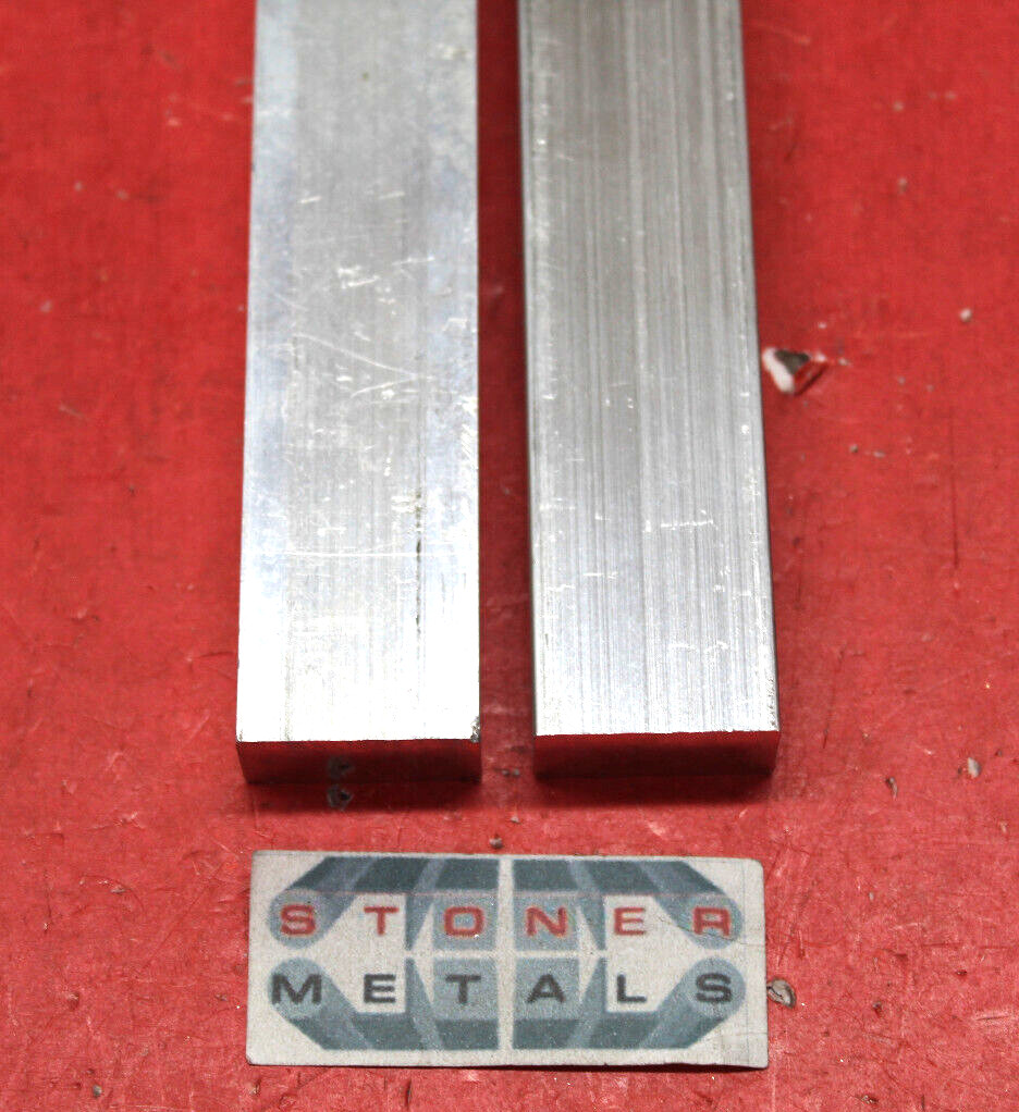 2 Pieces 3/4″ X 1″ ALUMINUM 6061 FLAT BAR 46″ long Solid Extruded New Mill Stock