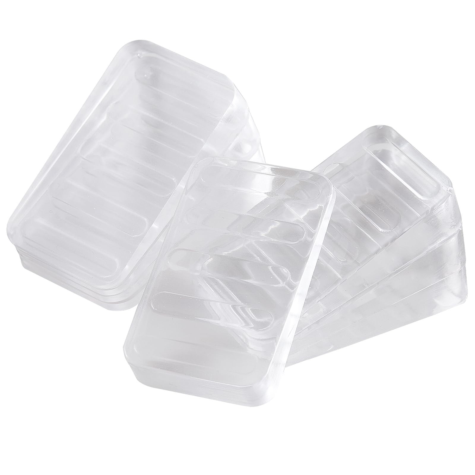 Rubber Wedges Shims 6 Pack Table Wedge Clear Toilet Shims for Leveling, Furni…