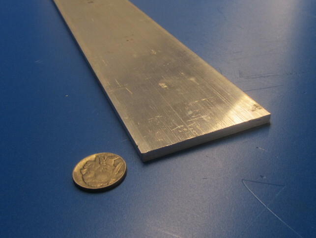 6061 T6511 Aluminum Bar, 3/16″ (.187″) Thick x 2 1/2″ Wide x 24″ Length