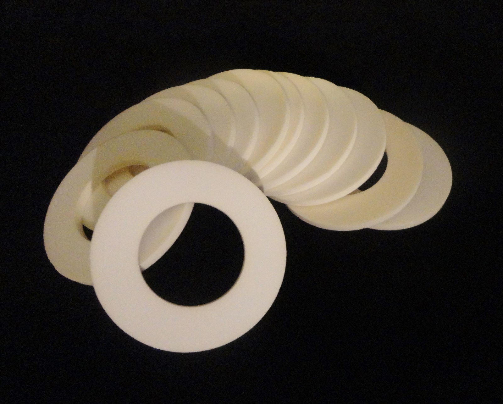 LARGE HIGH PURITY ALUMINA CERAMIC RING WASHER SPACER PLATE No.:3