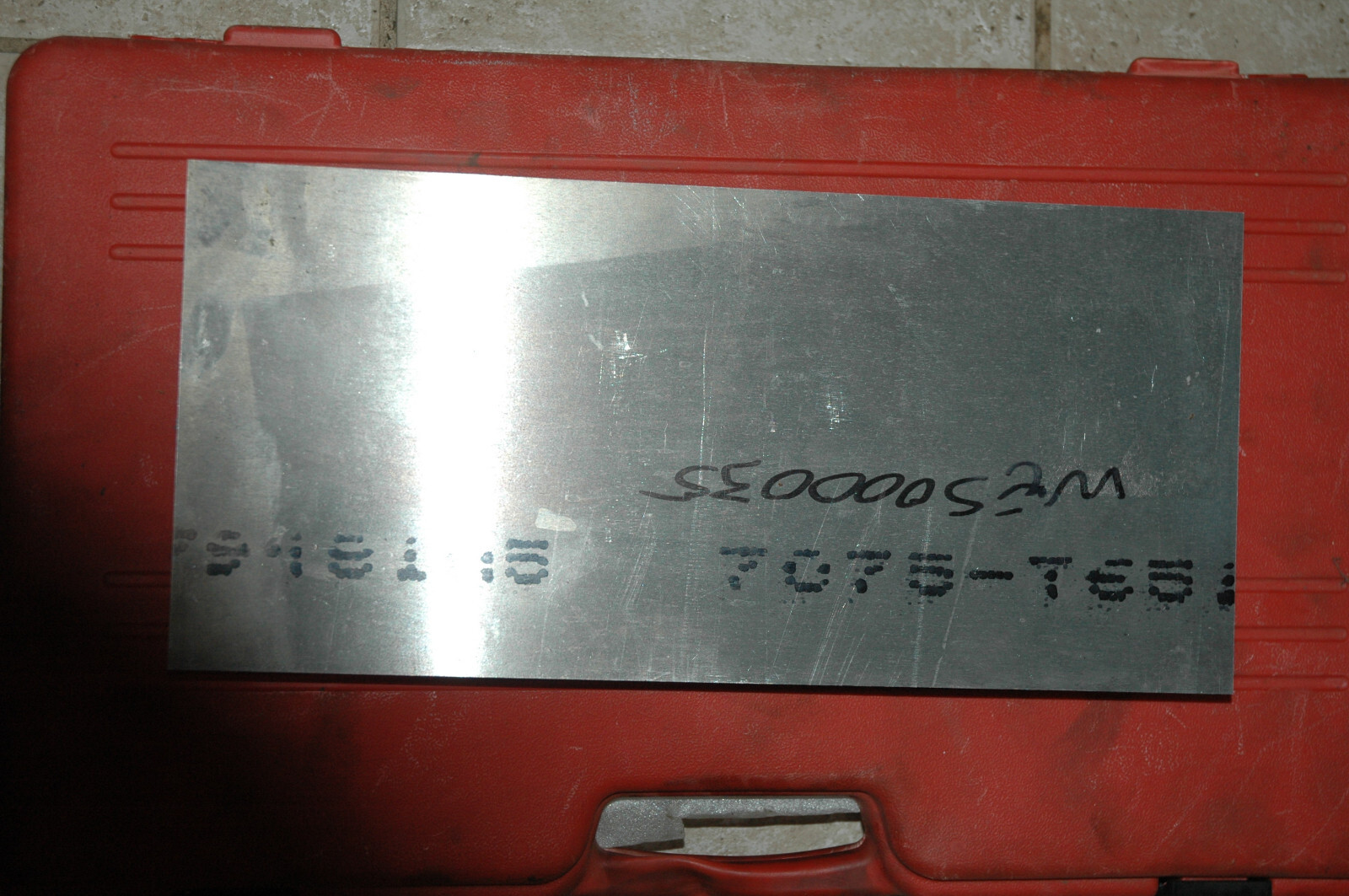 ALUMINUM SHEET 7075, 16-3/4″ X 7-9/16″ X 1-3/4″