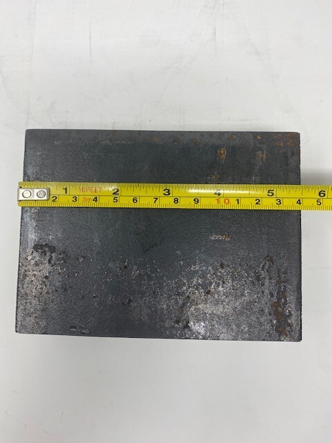 2 X 5-1/2 X 4″ THICK BLOCK Steel Bar Target Plate Blacksmith Bench Hammer Plate