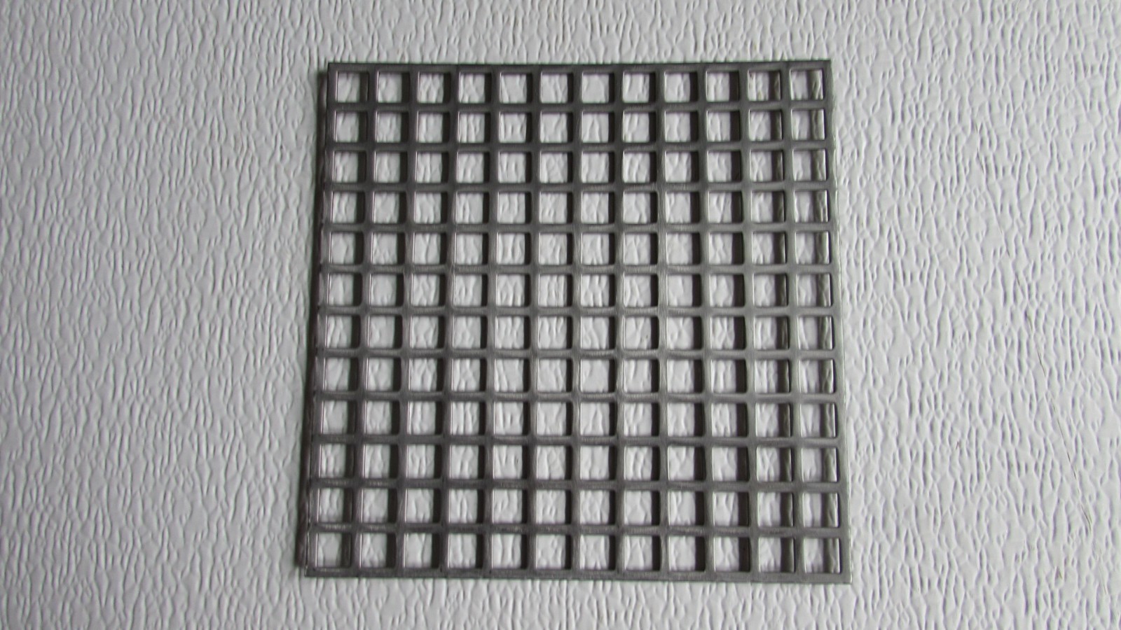 PERFORATED METAL 16 GAUGE–PLAIN STEEL– 3/8″ SQUARE ON 1/2″ CENTERS 6″ X 6″