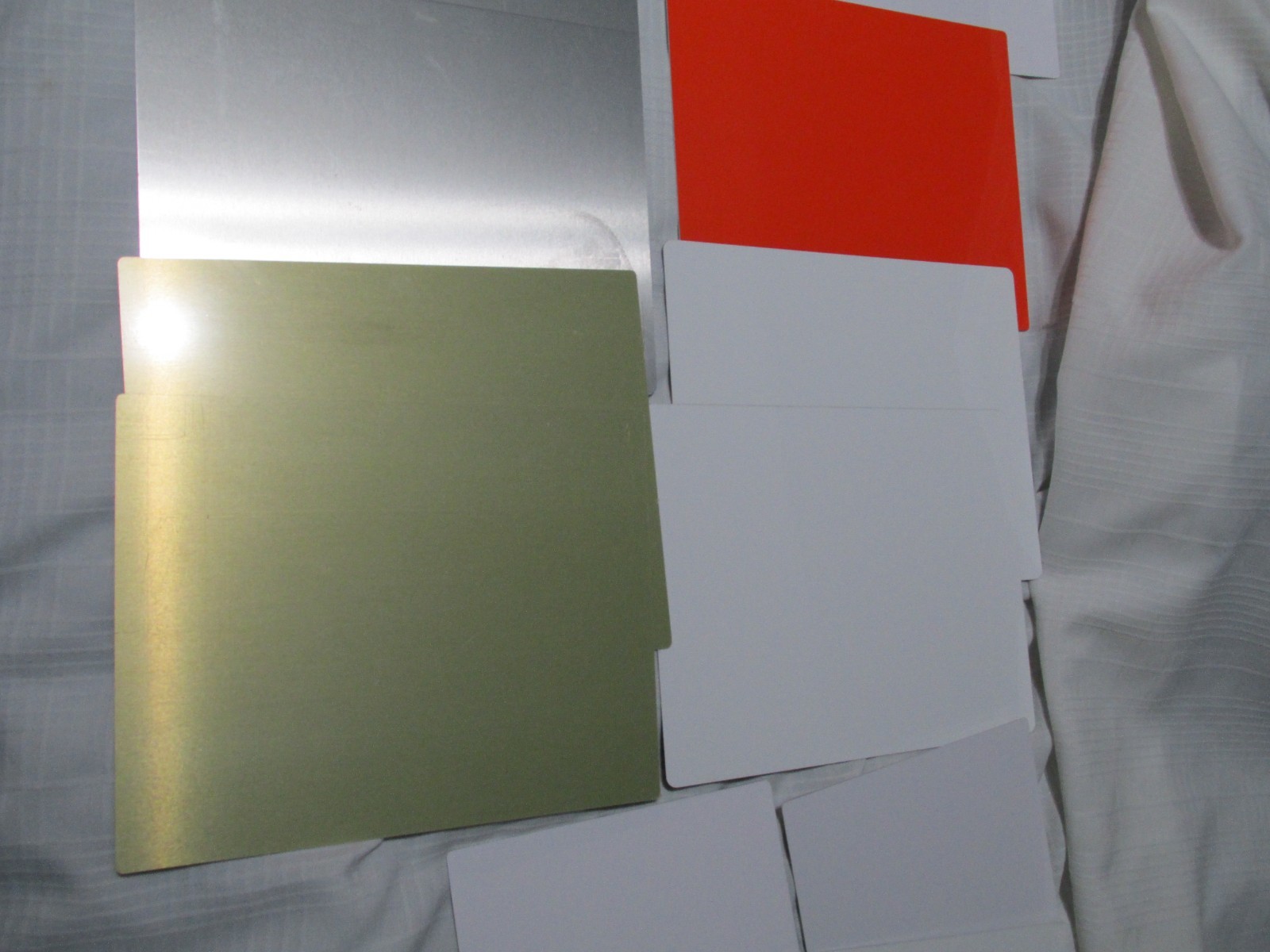Various Sizes Aluminum Sheet Metal Thin Flat Lot of 13