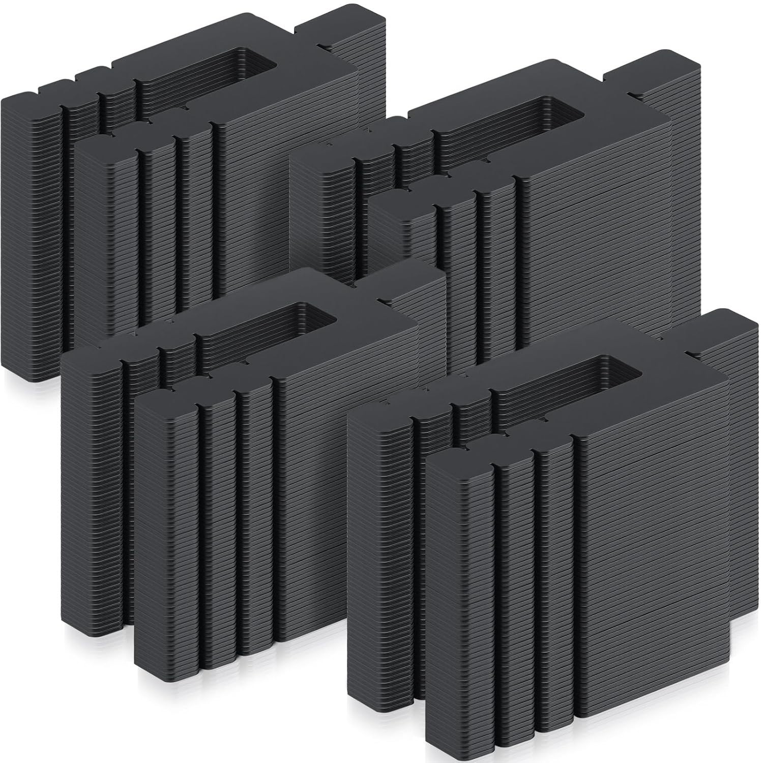 4000Pcs 1/16″ x 3-1/2″ Stack Shims Bulk Stackable Black Shims for Windows & Doos