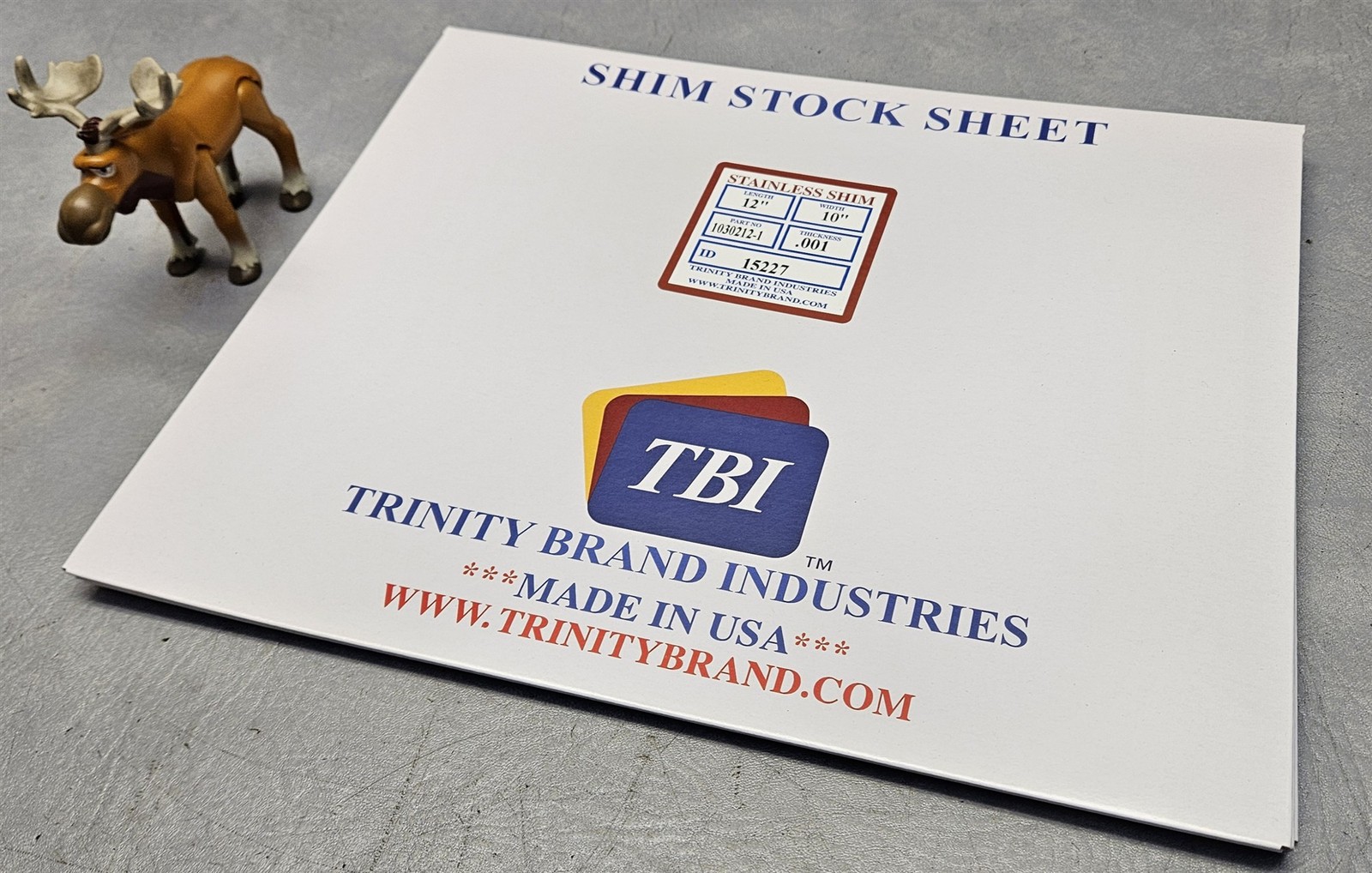 TBI 1030212-1 Full Hard Stainless Steel Shim Flat Sheet 10×12″ 302/304 Lot of 4