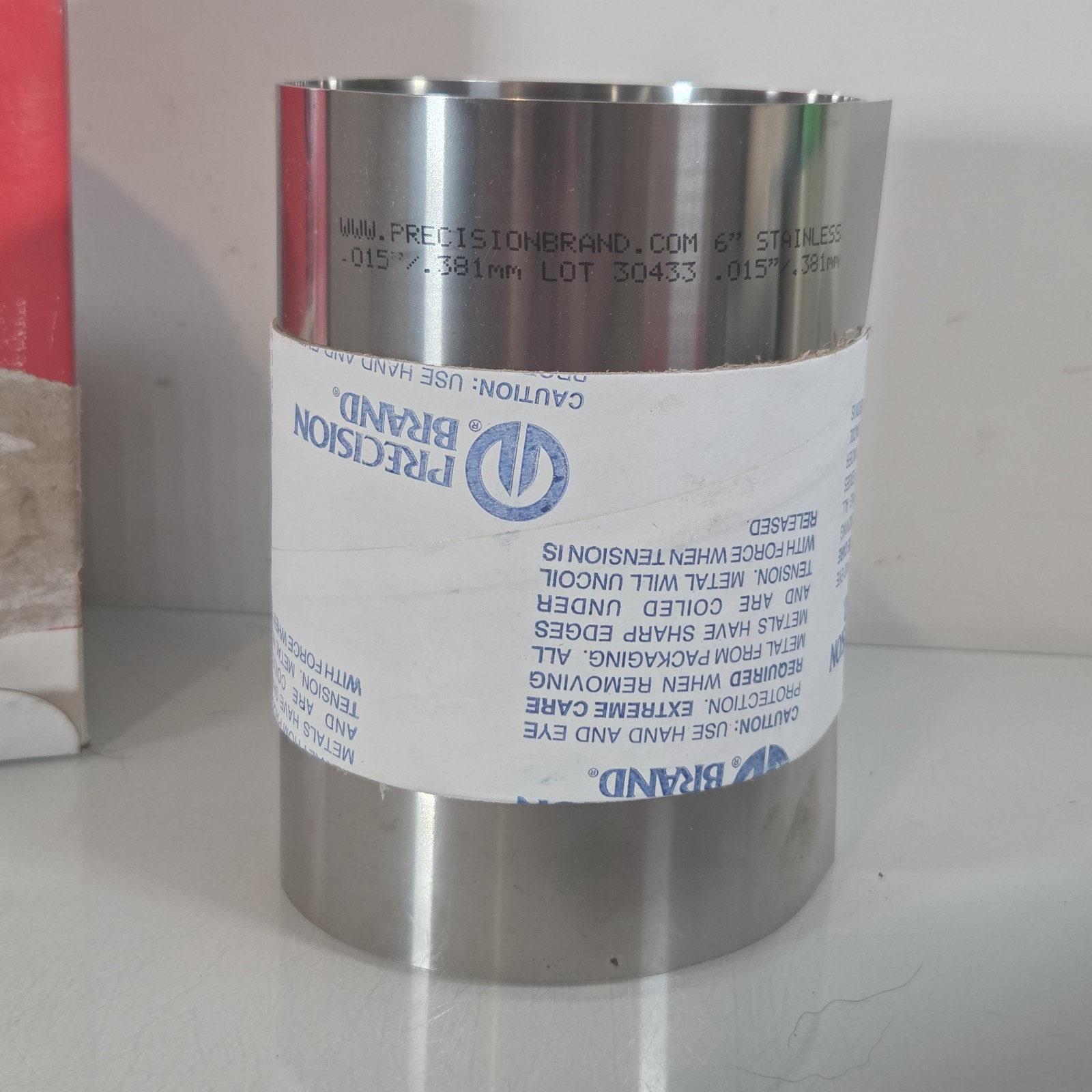 Precision Brand Stainless Steel Shim 6″ X 50″, .015 Guage