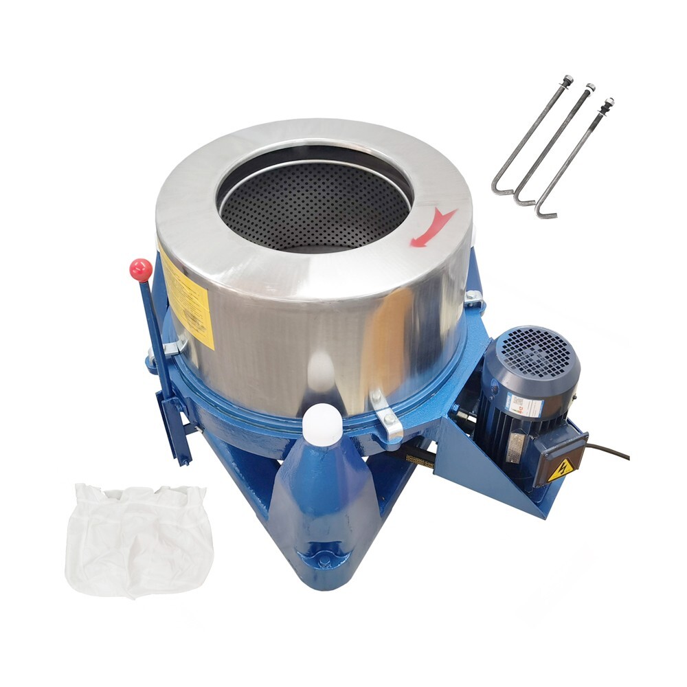 220V Lab Scrap Oil Thrower Stainless Steel Food Dehydrator Centrifugal Dryer