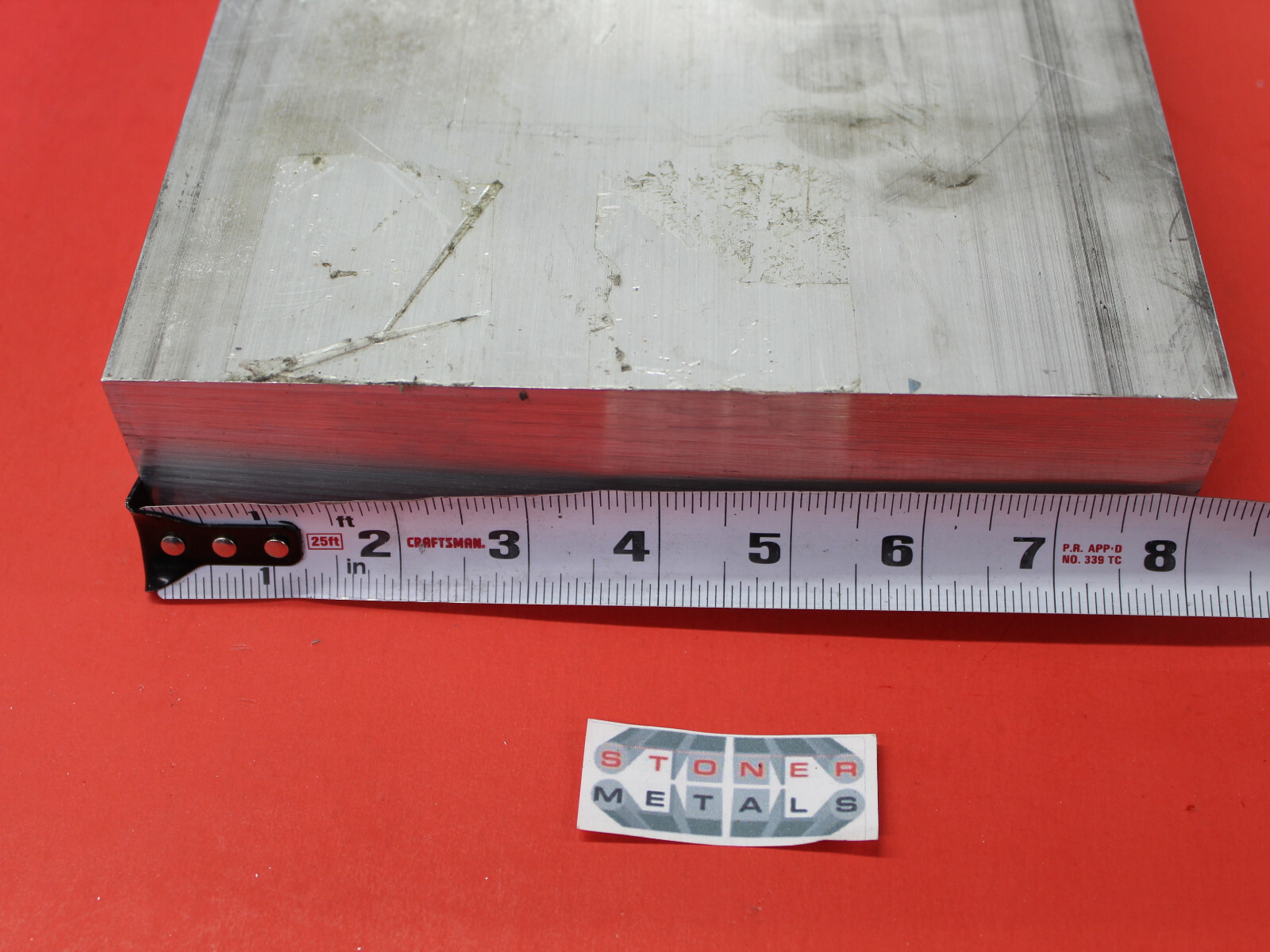 2 Pcs 2″x 8″ ALUMINUM 6061 FLAT BAR 28.5″ long Solid T6 Extruded Mill Bar Stock