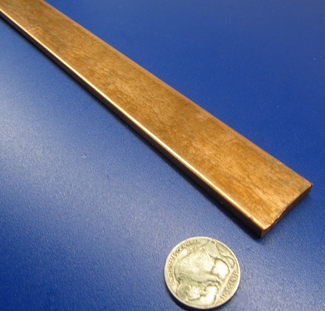 110 Copper Bar H02, 3/16″ Thick x 1.0″ Wide x 60 Inch Length