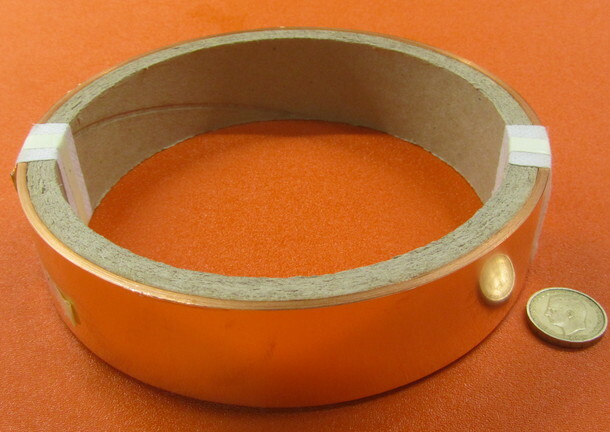 110 Copper Foil Soft Temper .007″ Thick x 1 1/2″ Wide x 100 Foot Length