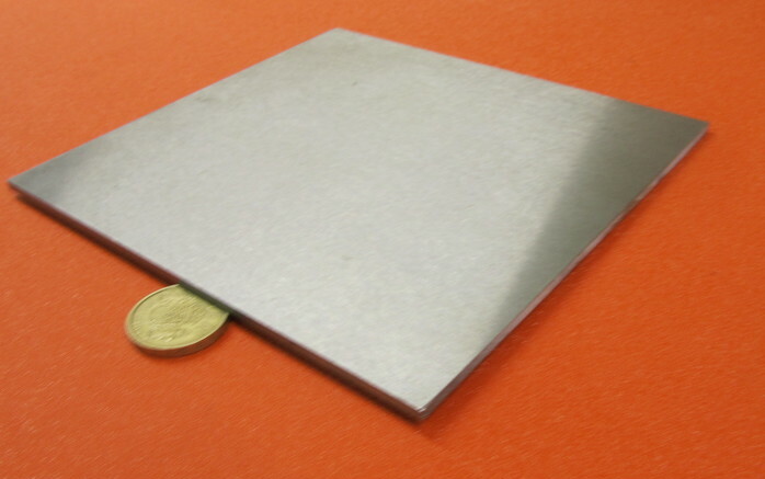 4140 Ground Carbon Steel Sheet, 1/8″ (+/-.001″) x 6″ Wide x 6″ Length