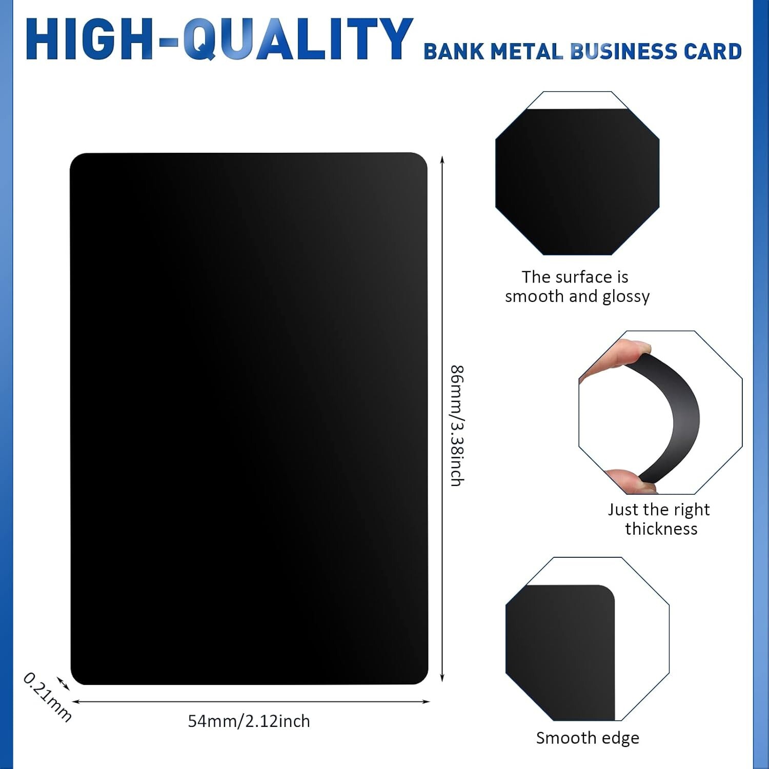 300PC Metal Engraving Blanks Multipurpose Aluminum Sheet Aluminum Business Card