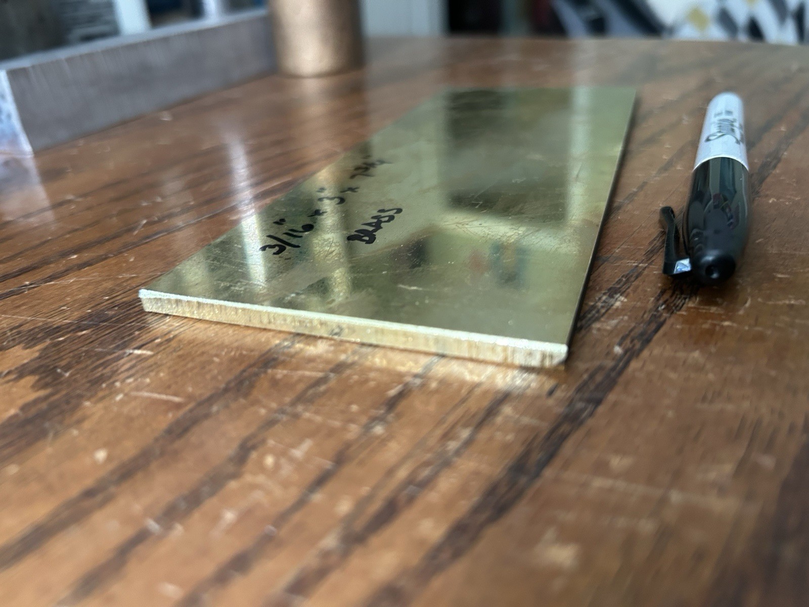 3/16″ x 3″ x 7-3/4″ Brass Flat bar sheet Stock