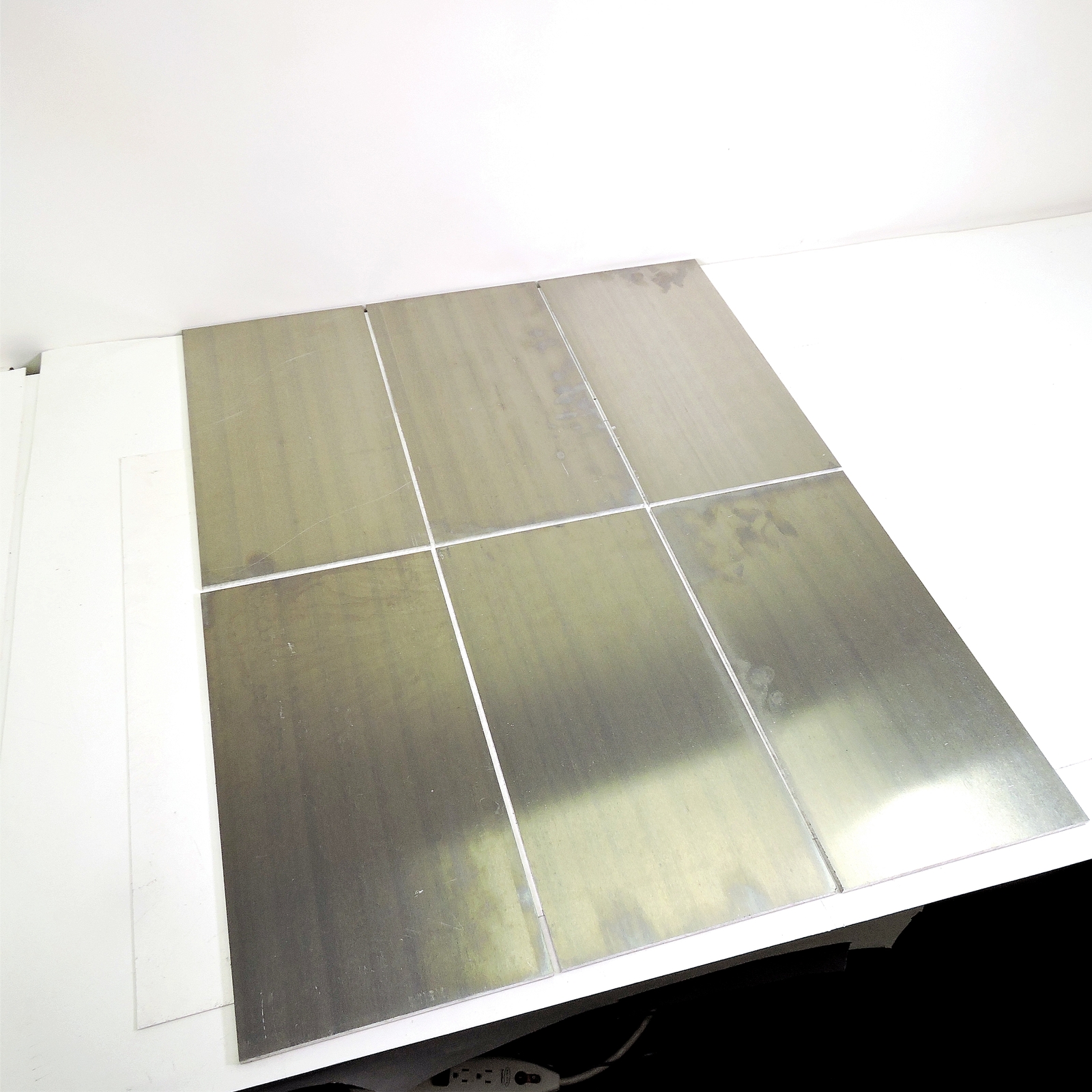 .125″ thick Aluminum SHEET 6.625″ x 16.125″ Long Plate QTY 6 sku 306802