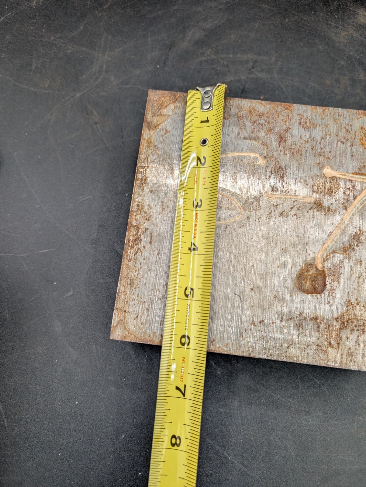 S7 Tool Steel Rectangle Bar 6-3/8″x 6″ x 2-7/16″ Oversize 26Lbs