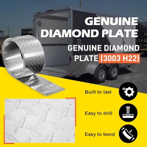 3003 H22 Aluminum Diamond Plate Sheet 4″ x 120″ 17GA 0.045″