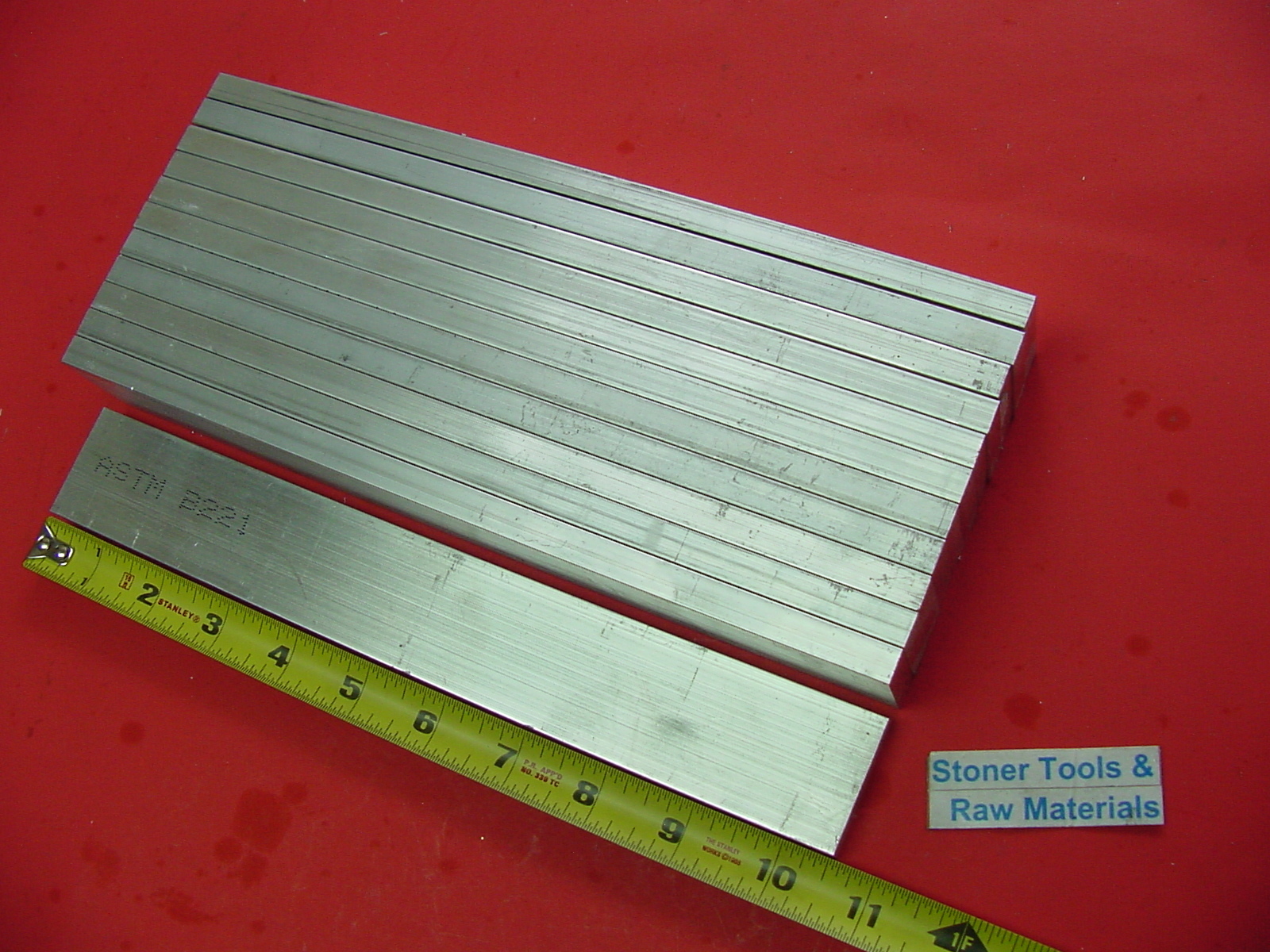 50 Pieces 3/8″ X 1-1/2″ ALUMINUM 6061 FLAT BAR 10.5″ long T6511 Solid Mill Stock