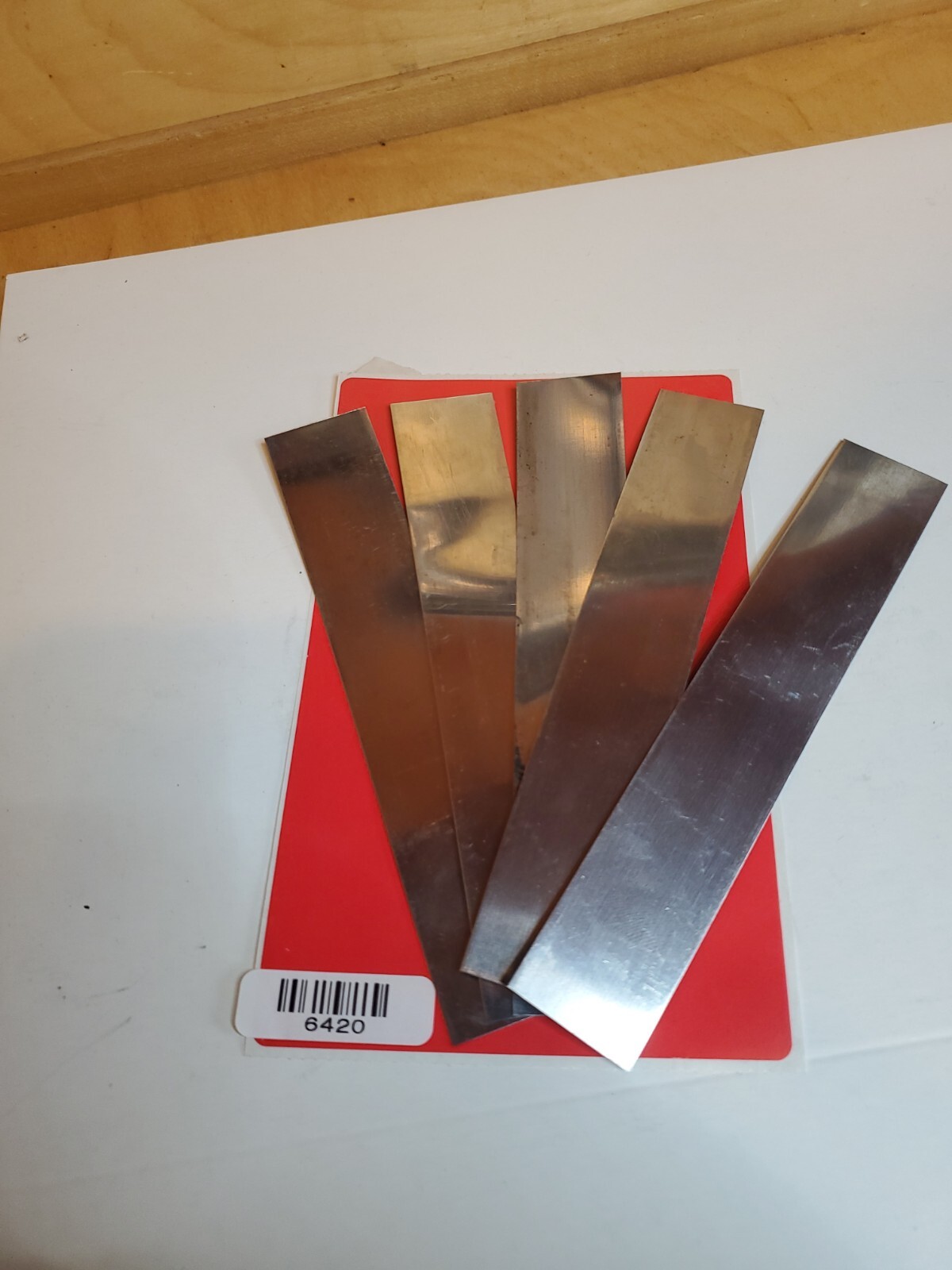 .015 shim stainless steel strip 5 PIECE LOT 1″ x 6+” long 0.015 015 430 Alloy