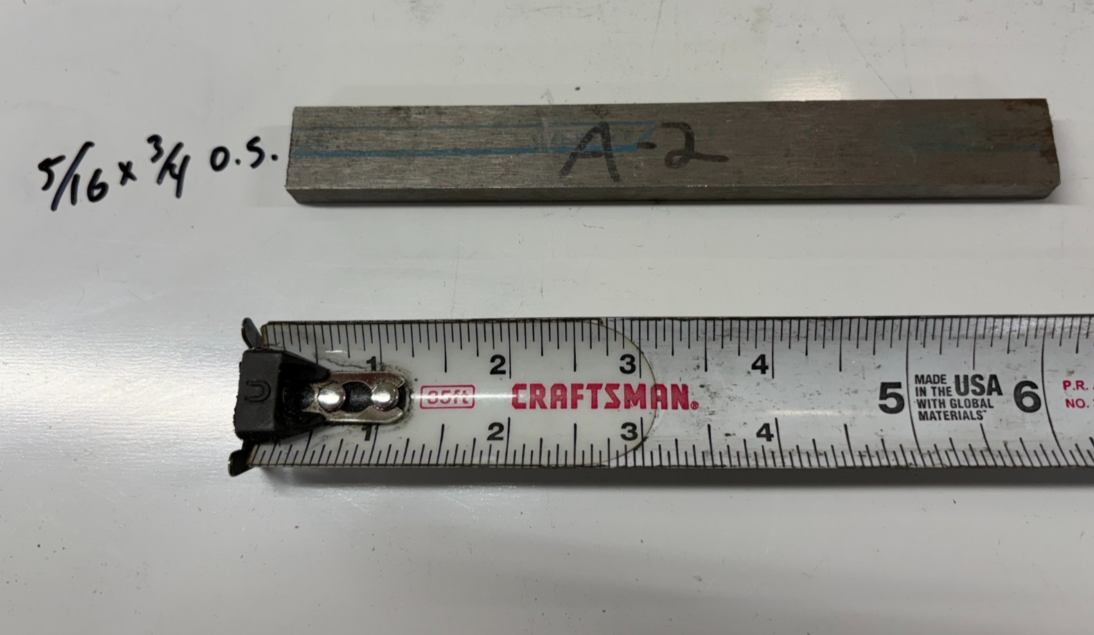 Lot of 16, Misc Air Hardening Tool Steel Flat Stock, AISI Type A2 16 Pieces