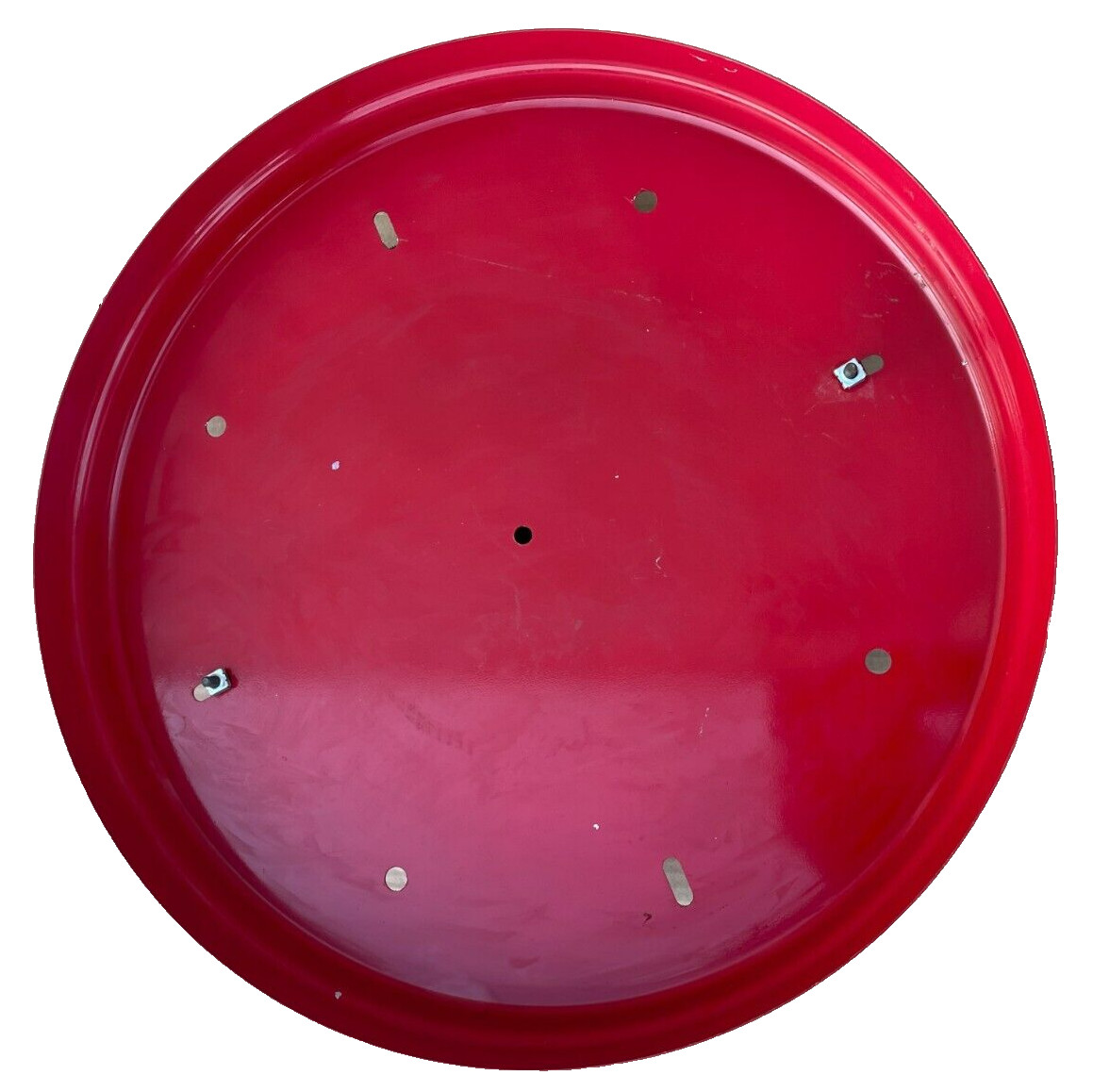 Unbranded Steel Round Cylinder Holder Base Red