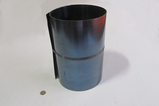 1095 Hard Blue Tempered Spring Steel Shim .025″ Thick x 12.375″ Wide x 60″ Long