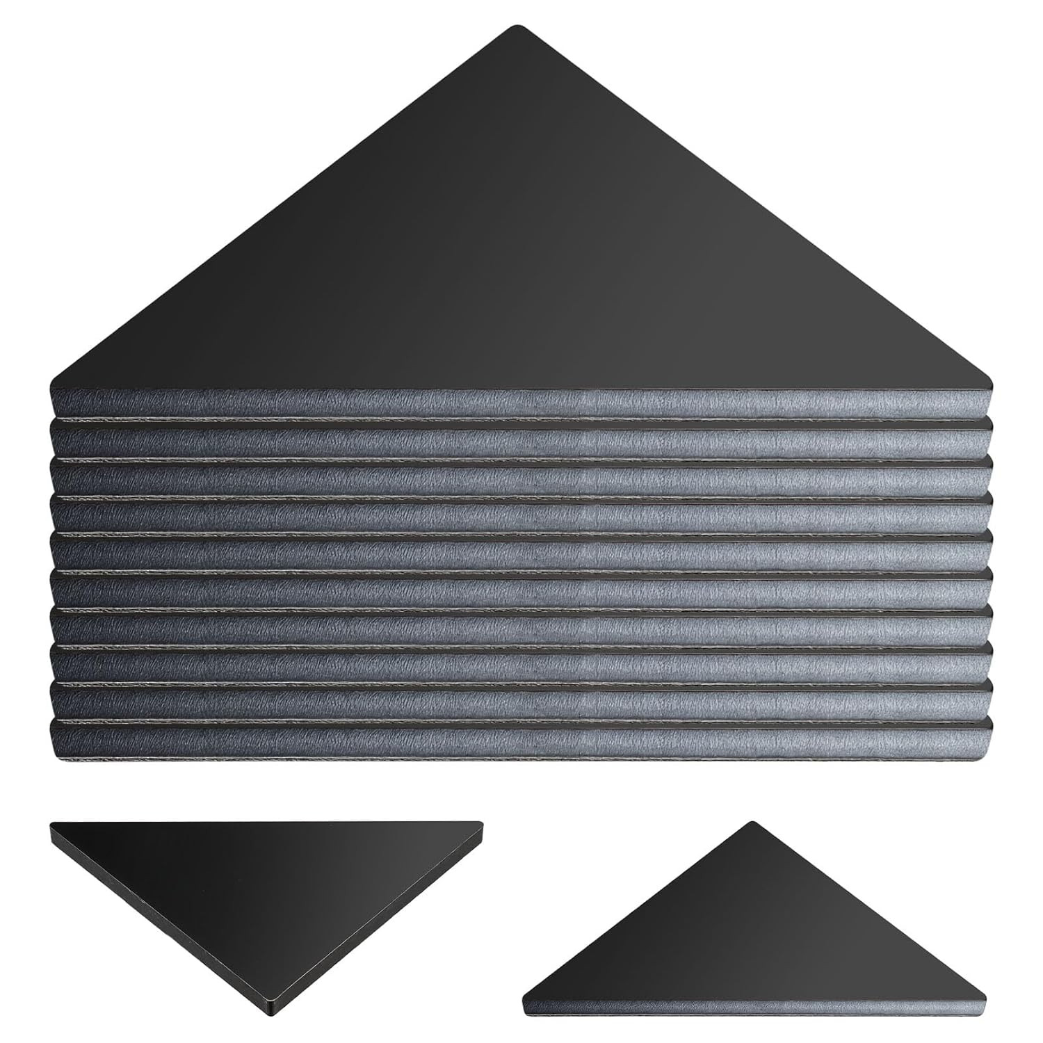 10 Pack 4x4x1/4 A36 Steel Triangle Gusset Plates Heavy Duty Weld Brackets