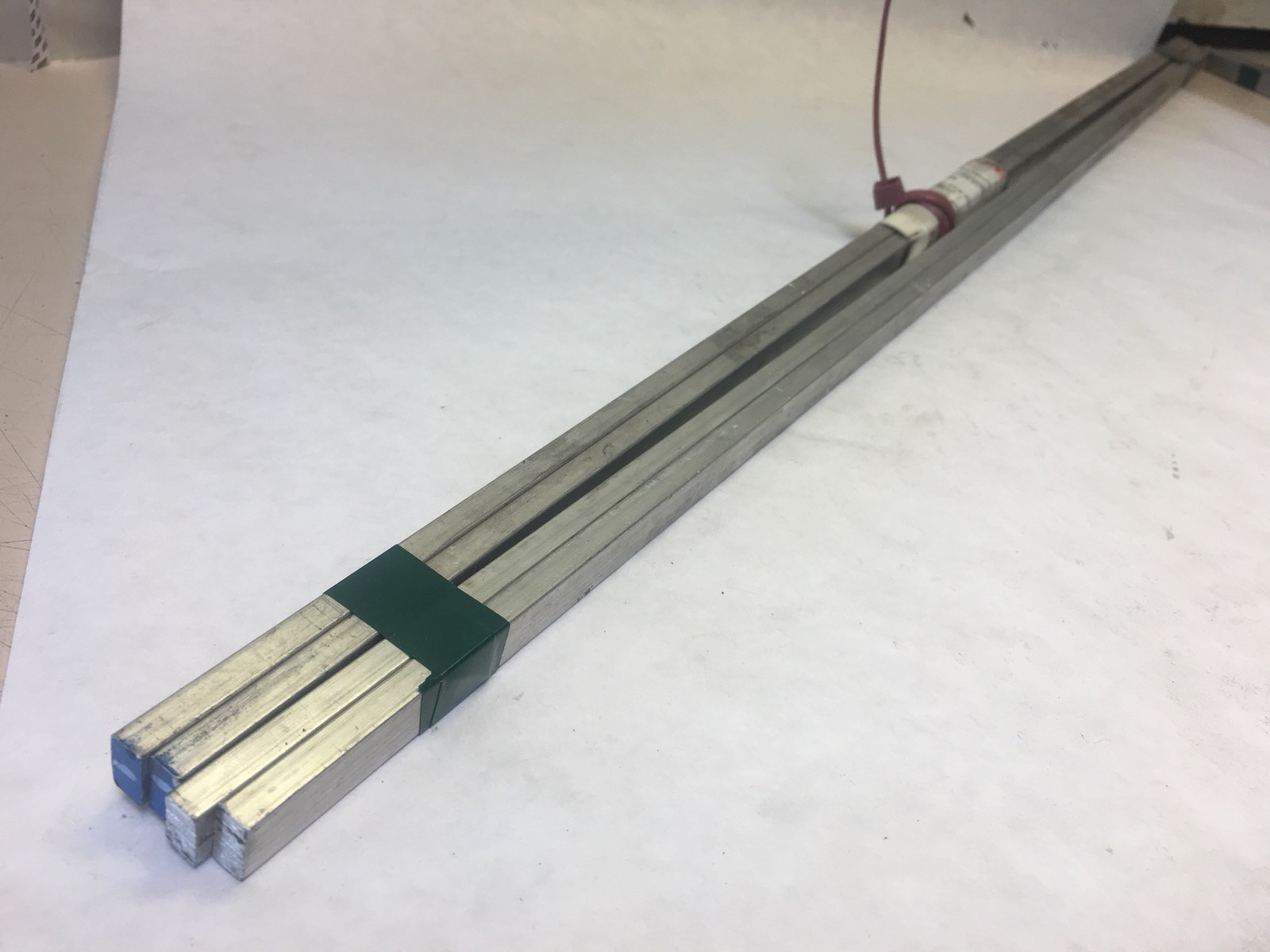 Lot Of 4 •1/4×1/2”x32.75” ALUMINUM EXT 6061-T6511 FLAT BAR Plate Mill Stock(M34)